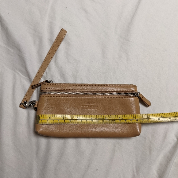 DANIER Genuine Leather Wallet with Strap in Tan - Picture 7 of 8